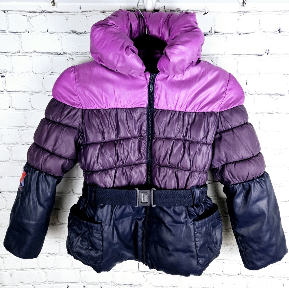 CATIMINI | stowaway hood puffer belted winter jacket